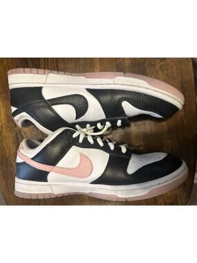 Nike Dunk Low Unlocked fj2253-901 Pink & Black swoop right pink Men sz8.5 w sz10